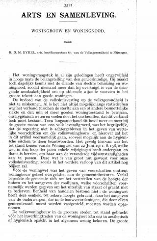 Eerste pagina van het artikel zoals het is gepubliceerd in het tijdschrift