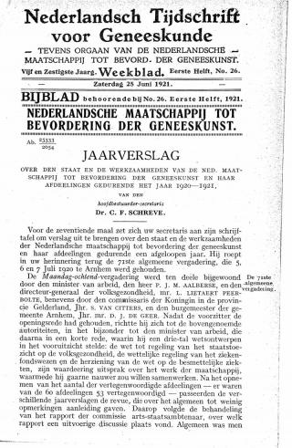 Eerste pagina van het artikel zoals het is gepubliceerd in het tijdschrift