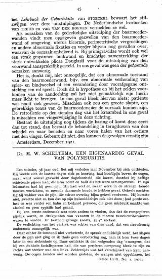 Eerste pagina van het artikel zoals het is gepubliceerd in het tijdschrift