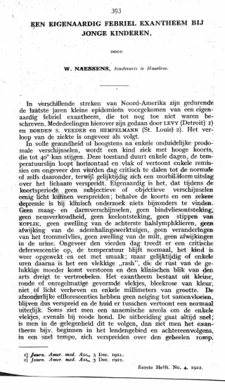 Eerste pagina van het artikel zoals het is gepubliceerd in het tijdschrift