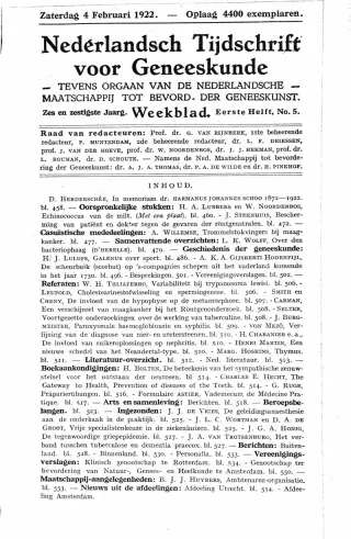 Eerste pagina van het artikel zoals het is gepubliceerd in het tijdschrift