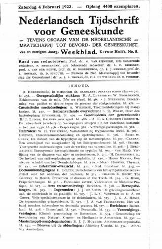 Eerste pagina van het artikel zoals het is gepubliceerd in het tijdschrift