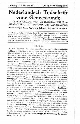 Eerste pagina van het artikel zoals het is gepubliceerd in het tijdschrift