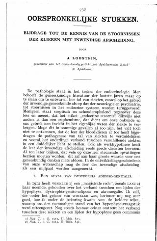 Eerste pagina van het artikel zoals het is gepubliceerd in het tijdschrift