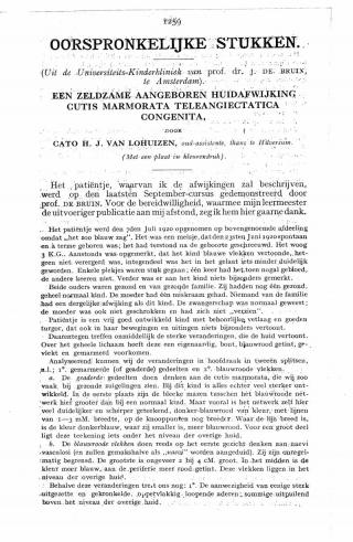 Eerste pagina van het artikel zoals het is gepubliceerd in het tijdschrift