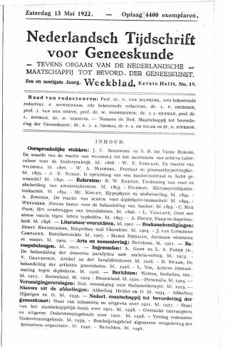 Eerste pagina van het artikel zoals het is gepubliceerd in het tijdschrift