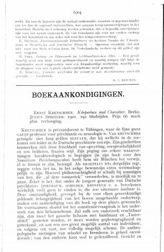 Eerste pagina van het artikel zoals het is gepubliceerd in het tijdschrift