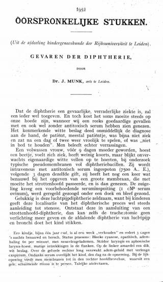 Eerste pagina van het artikel zoals het is gepubliceerd in het tijdschrift