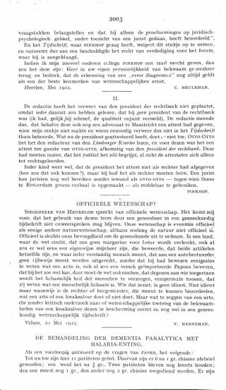 Eerste pagina van het artikel zoals het is gepubliceerd in het tijdschrift