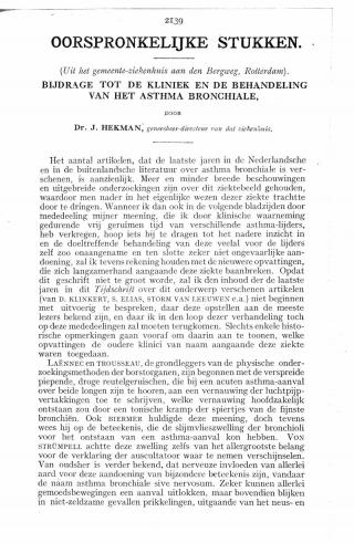 Eerste pagina van het artikel zoals het is gepubliceerd in het tijdschrift