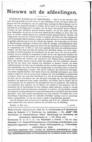 Eerste pagina van het artikel zoals het is gepubliceerd in het tijdschrift