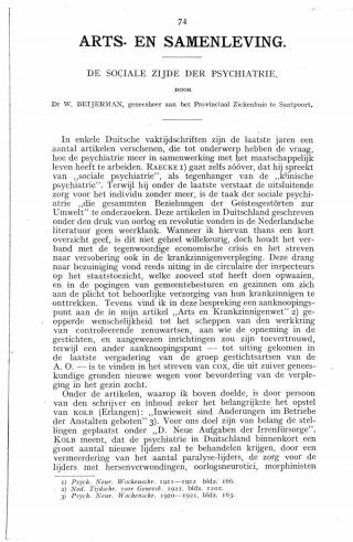 Eerste pagina van het artikel zoals het is gepubliceerd in het tijdschrift