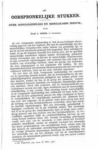 Eerste pagina van het artikel zoals het is gepubliceerd in het tijdschrift