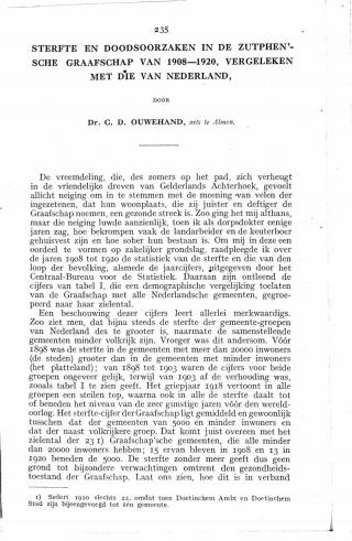 Eerste pagina van het artikel zoals het is gepubliceerd in het tijdschrift