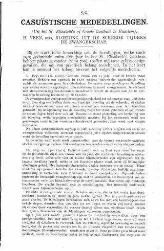 Eerste pagina van het artikel zoals het is gepubliceerd in het tijdschrift