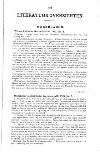 Eerste pagina van het artikel zoals het is gepubliceerd in het tijdschrift