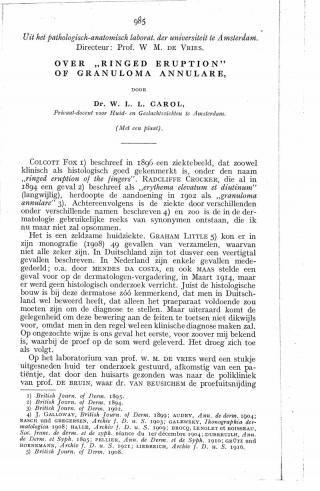 Eerste pagina van het artikel zoals het is gepubliceerd in het tijdschrift