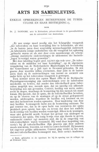 Eerste pagina van het artikel zoals het is gepubliceerd in het tijdschrift