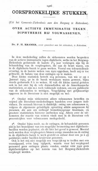 Eerste pagina van het artikel zoals het is gepubliceerd in het tijdschrift