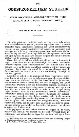 Eerste pagina van het artikel zoals het is gepubliceerd in het tijdschrift