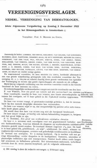 Eerste pagina van het artikel zoals het is gepubliceerd in het tijdschrift