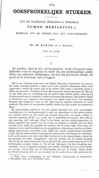 Eerste pagina van het artikel zoals het is gepubliceerd in het tijdschrift