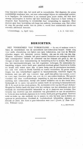 Eerste pagina van het artikel zoals het is gepubliceerd in het tijdschrift