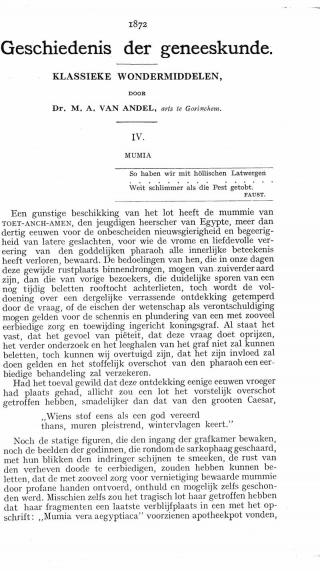 Eerste pagina van het artikel zoals het is gepubliceerd in het tijdschrift