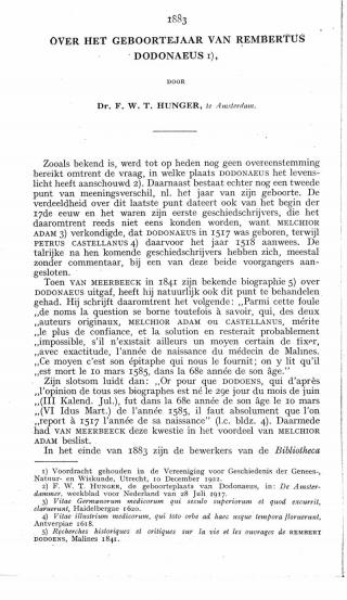 Eerste pagina van het artikel zoals het is gepubliceerd in het tijdschrift