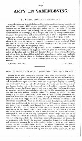 Eerste pagina van het artikel zoals het is gepubliceerd in het tijdschrift