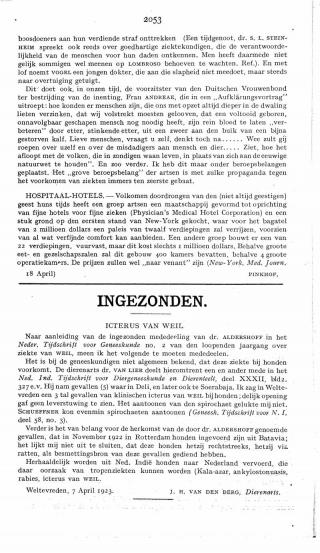 Eerste pagina van het artikel zoals het is gepubliceerd in het tijdschrift