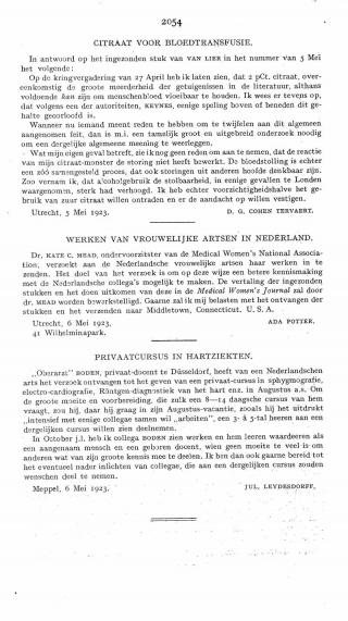 Eerste pagina van het artikel zoals het is gepubliceerd in het tijdschrift