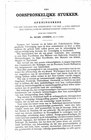 Eerste pagina van het artikel zoals het is gepubliceerd in het tijdschrift