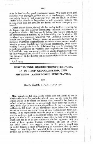 Eerste pagina van het artikel zoals het is gepubliceerd in het tijdschrift