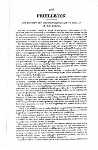 Eerste pagina van het artikel zoals het is gepubliceerd in het tijdschrift