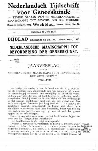 Eerste pagina van het artikel zoals het is gepubliceerd in het tijdschrift