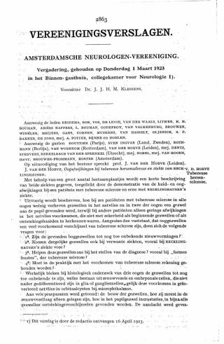 Eerste pagina van het artikel zoals het is gepubliceerd in het tijdschrift