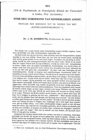 Eerste pagina van het artikel zoals het is gepubliceerd in het tijdschrift