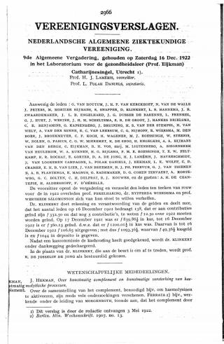 Eerste pagina van het artikel zoals het is gepubliceerd in het tijdschrift