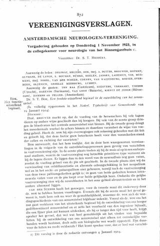 Eerste pagina van het artikel zoals het is gepubliceerd in het tijdschrift