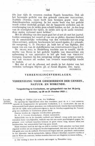 Eerste pagina van het artikel zoals het is gepubliceerd in het tijdschrift