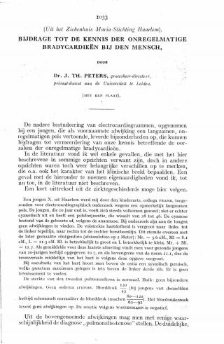 Eerste pagina van het artikel zoals het is gepubliceerd in het tijdschrift