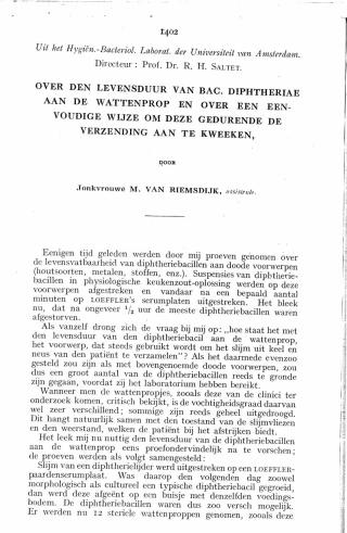 Eerste pagina van het artikel zoals het is gepubliceerd in het tijdschrift