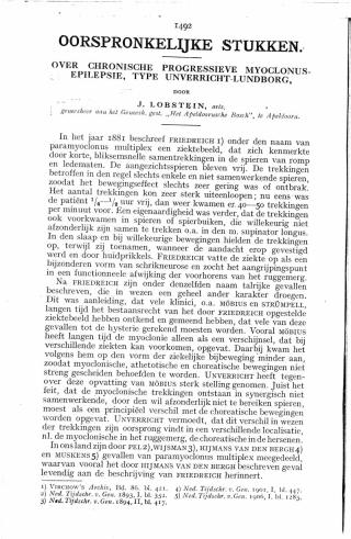 Eerste pagina van het artikel zoals het is gepubliceerd in het tijdschrift