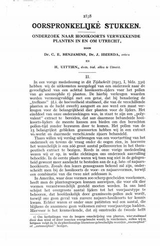 Eerste pagina van het artikel zoals het is gepubliceerd in het tijdschrift