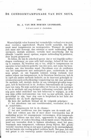 Eerste pagina van het artikel zoals het is gepubliceerd in het tijdschrift