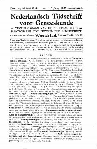 Eerste pagina van het artikel zoals het is gepubliceerd in het tijdschrift