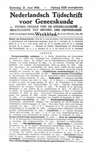 Eerste pagina van het artikel zoals het is gepubliceerd in het tijdschrift