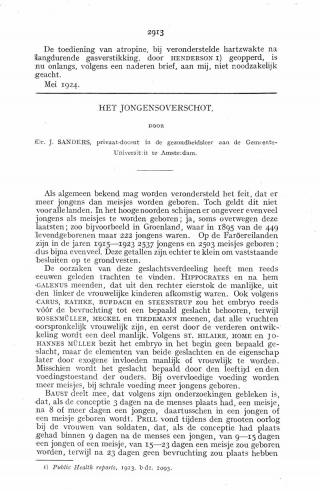 Eerste pagina van het artikel zoals het is gepubliceerd in het tijdschrift