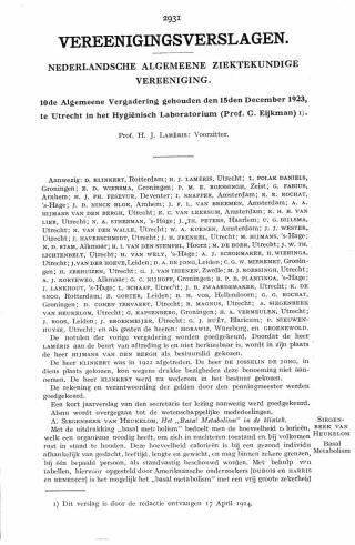 Eerste pagina van het artikel zoals het is gepubliceerd in het tijdschrift